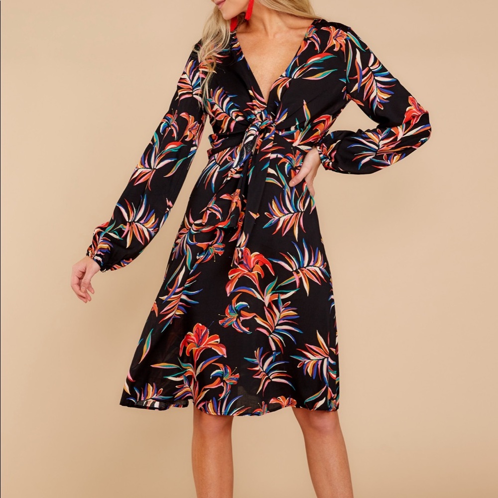 Red dress boutique NWOT dress